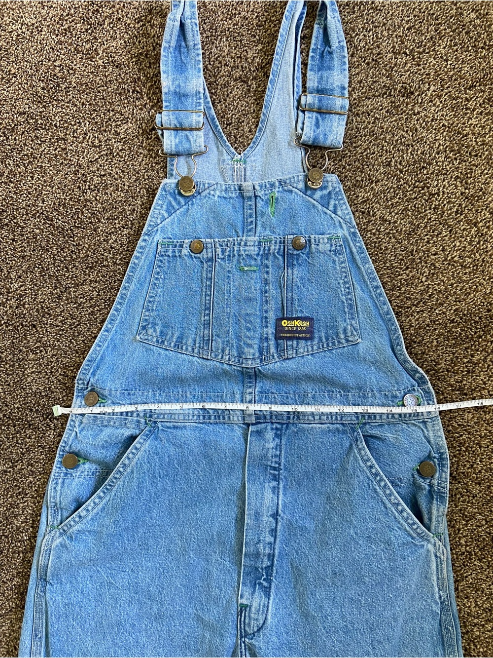 Vintage Oshkosh B’Gosh Denim Overalls 30x32 - Picture 4 of 6